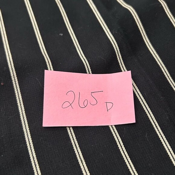 Striped Wide Leg Pants Black White Flat Front Career Work Business Casual - Picture 6 of 7